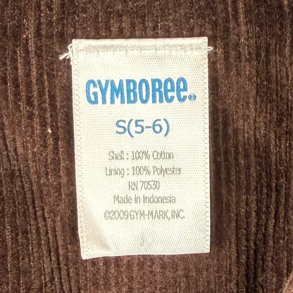 GYMBOREE VINTAGE Boys Brown Corduroy‎ Blazer S 5/6 2009 Classic Jacket Preppy